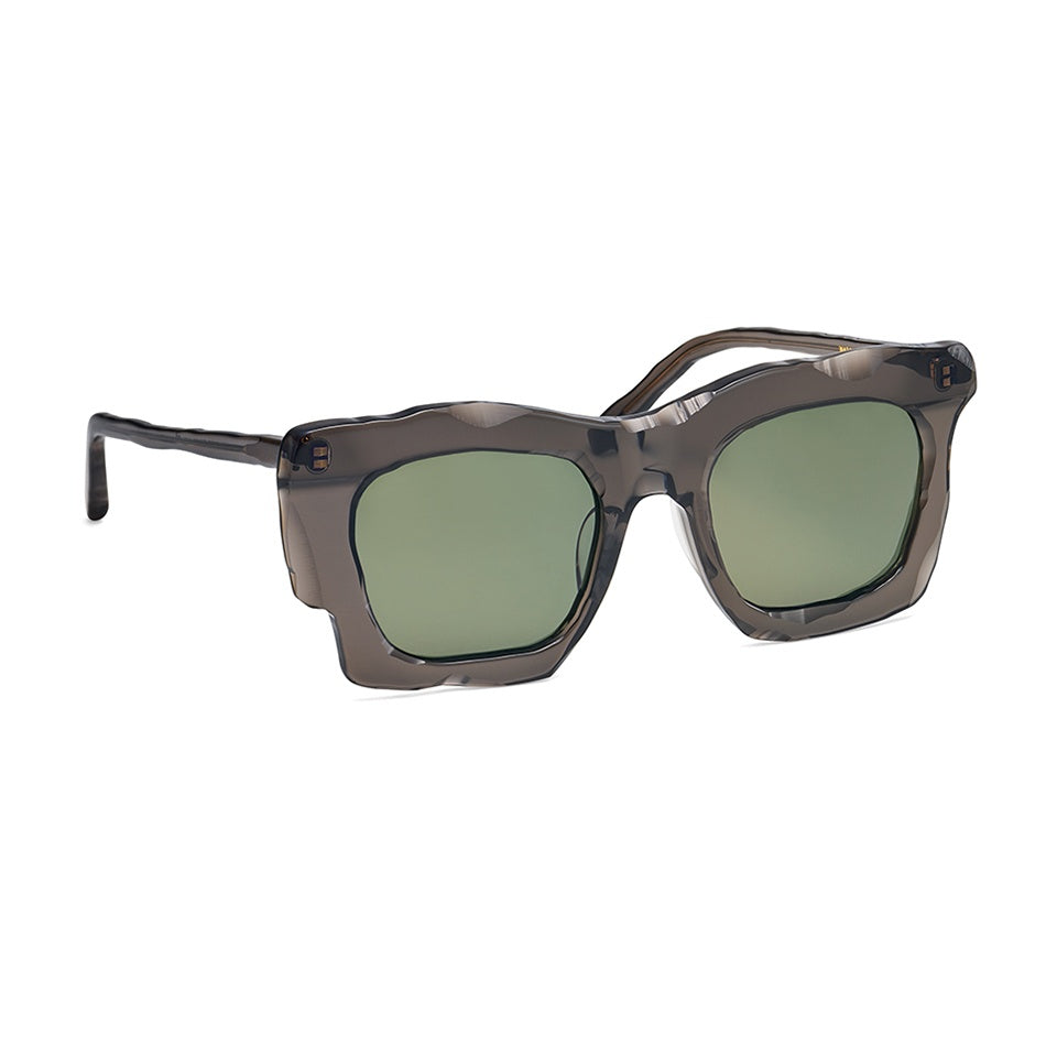MM-0066 Clear charcoal (Green Lens)