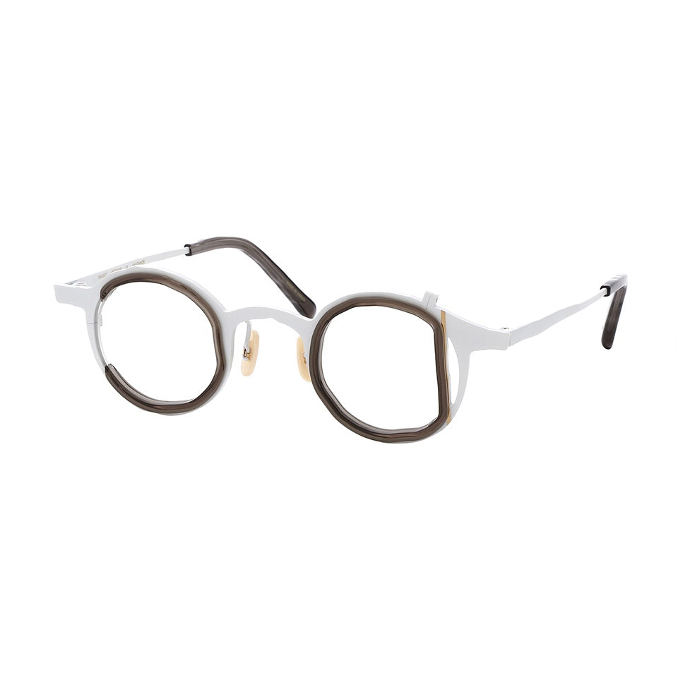 MM-0077 Clear charcoal / White
