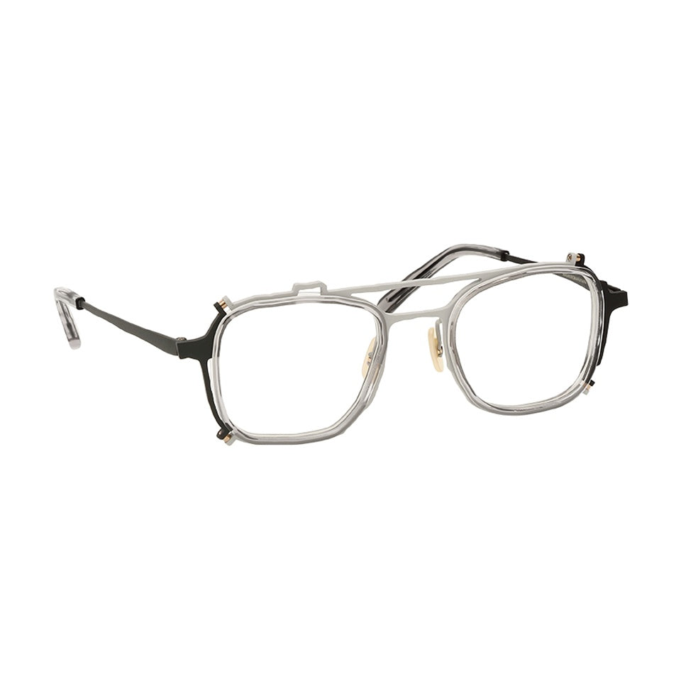 MM-0081 Clear gray / Dark gray-Gray-Black