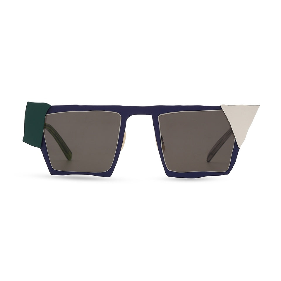 MM-0095 Navy-Green-Silver