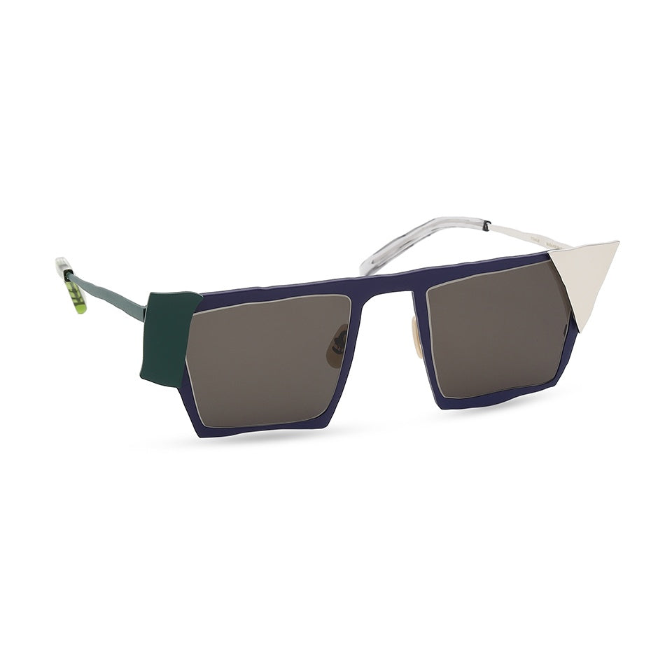 MM-0095 Navy-Green-Silver