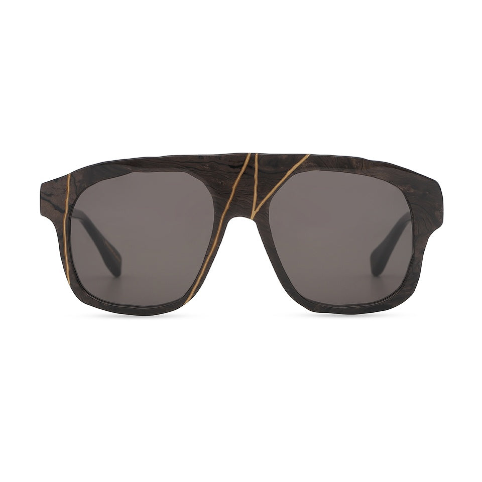MM-0101 Marble brown-Gold (Zeiss-Smoke Lens)