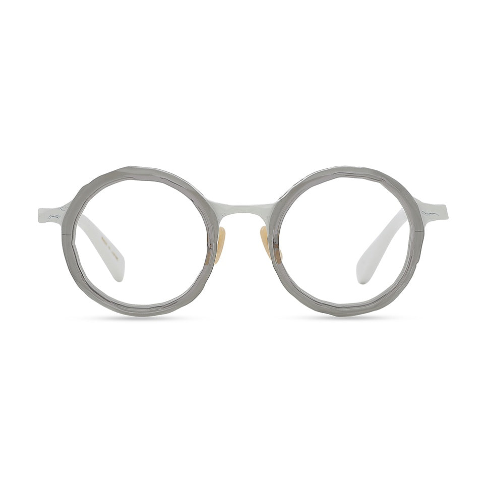 MM-0104 Clear gray / White