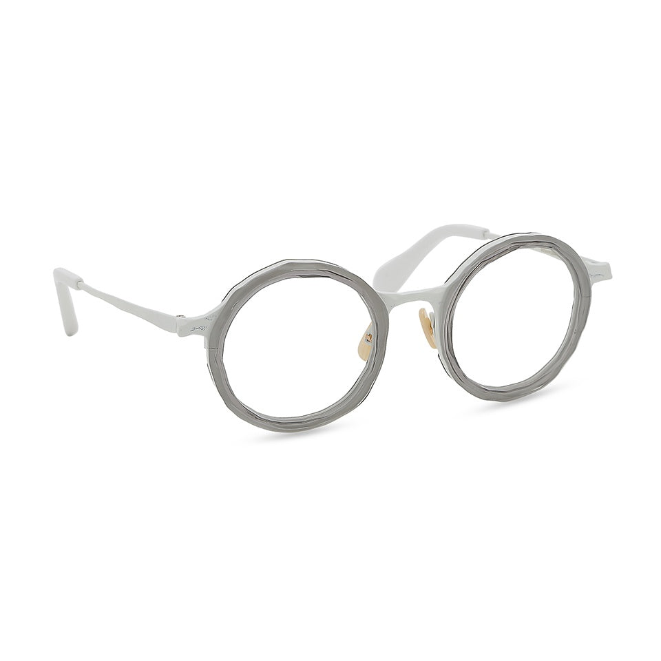 MM-0104 Clear gray / White