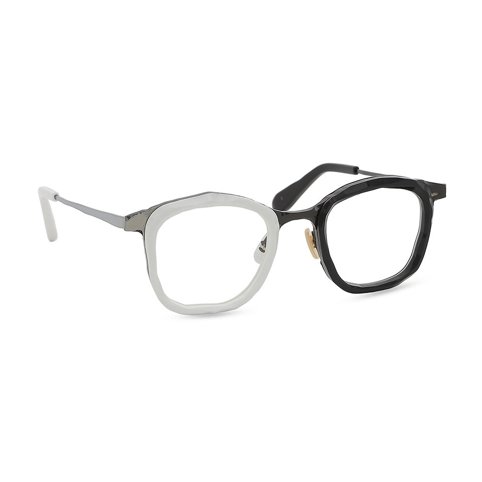 MM-0106 White-Black / Shearing silver and black
