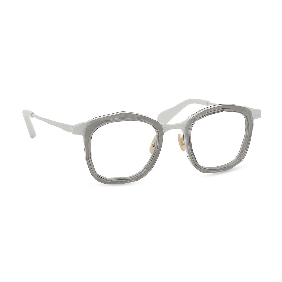 MM-0106 Clear gray / White