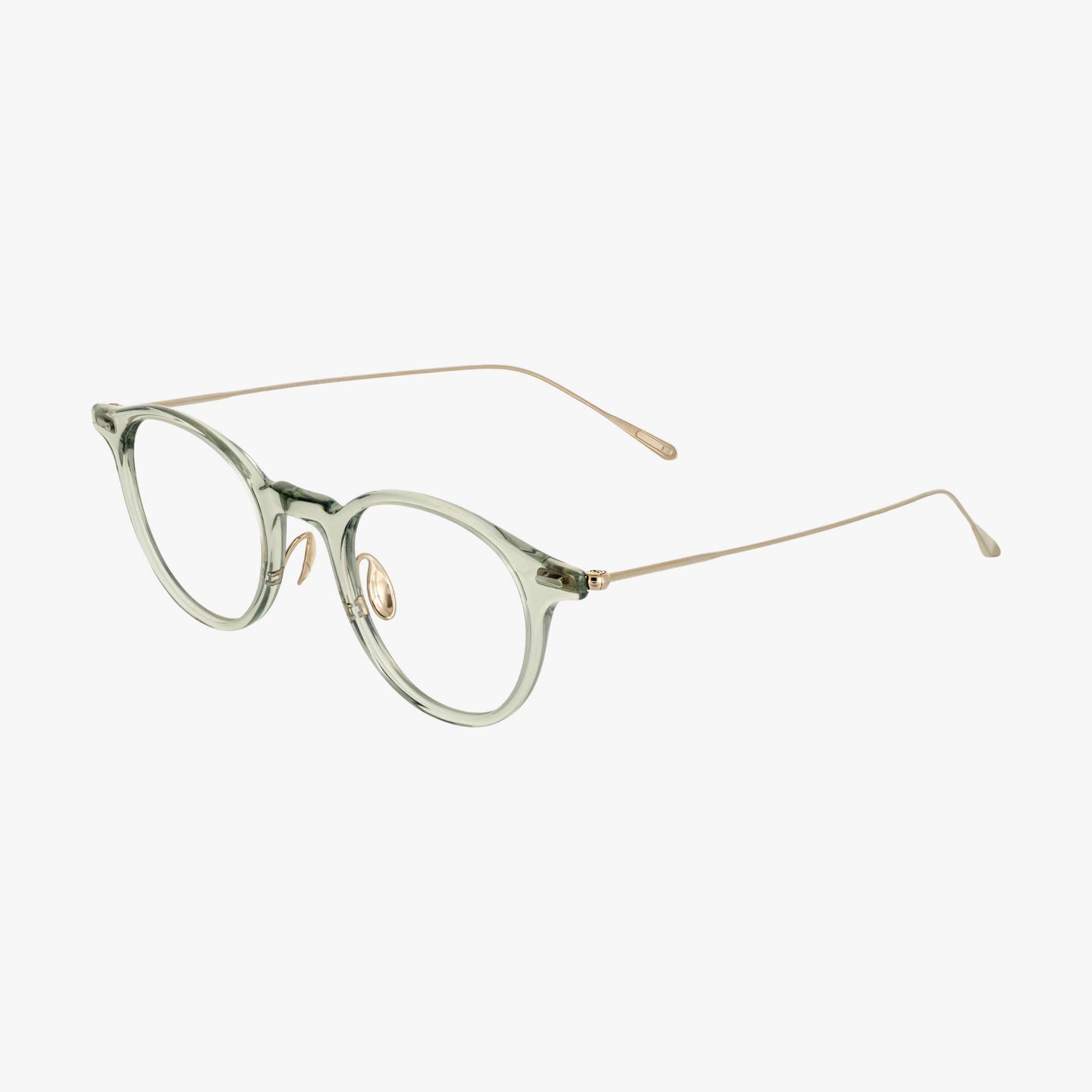Mitsugai Green Transparent White Gold